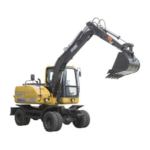 7 Ton Hydraulic Wheel Excavator With Combination Of Manual Transmission And Automatic Transmission